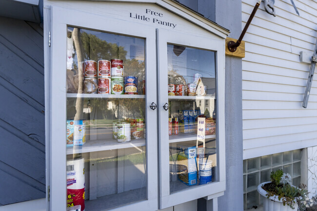 Walbridge neighbors help each other out with this free little pantry.