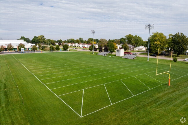 Kenney Park in Paramount has a football field as well as soccer and a playground.