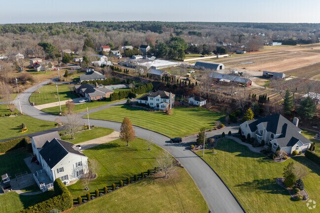 Farm land surrounds some homes Upper Acushnet.
