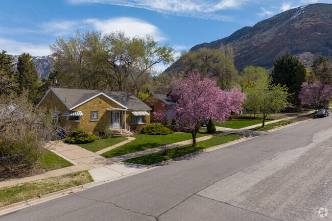 Cross gables homes line the beautiful streets in East Bench.