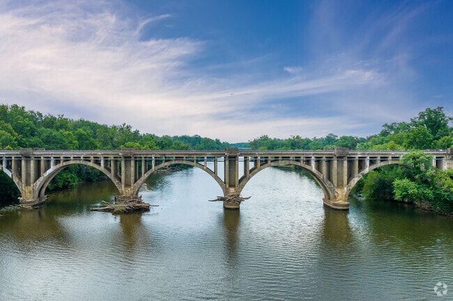 Kayak along the Rappahannock River next to Downtown Fredericksburg.
