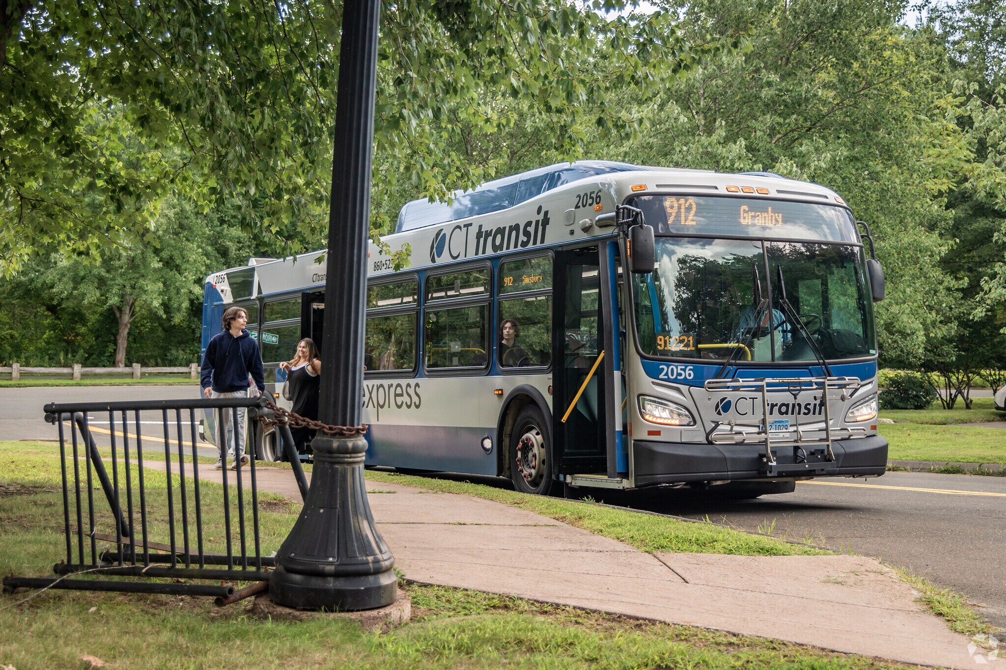 CT Transit runs buses to Hartford, Bristol, West Hartford, and various Simsbury locations.