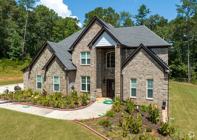Modern brick craftsman style homes are common on McDonough's countryside.