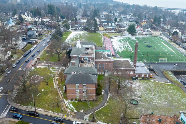 Washington Irving Interm School sits on a sprawling campus.