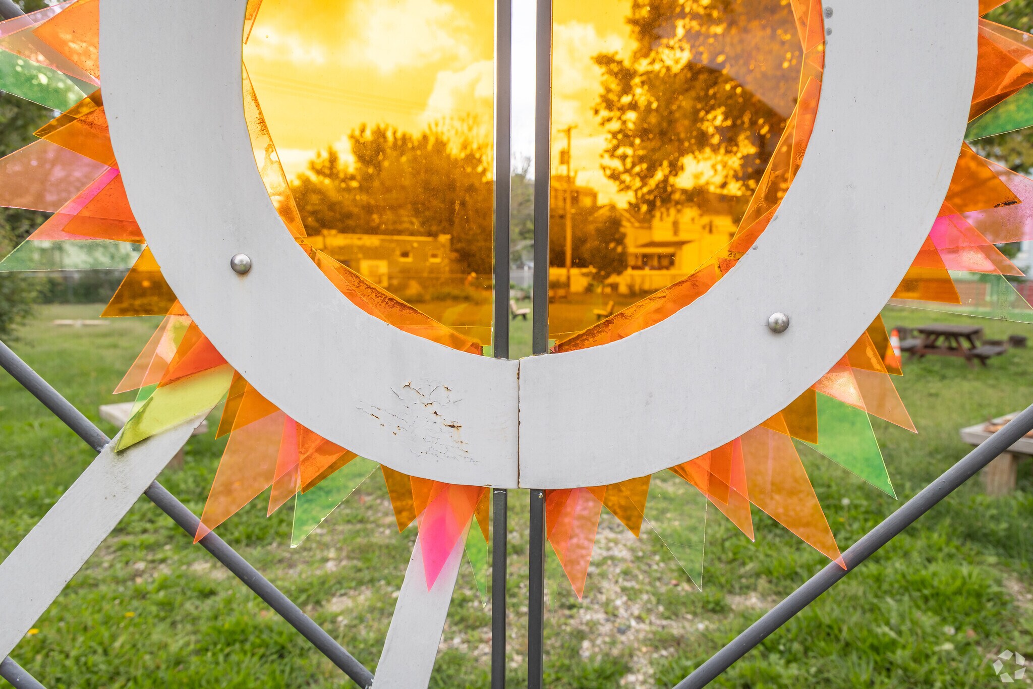 Seek Tranquility at Arlington Inspire Garden's Shaded Picnic Area.