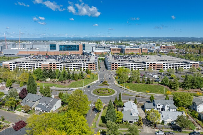 Intel is a major employer in the Amberglen neighborhood.