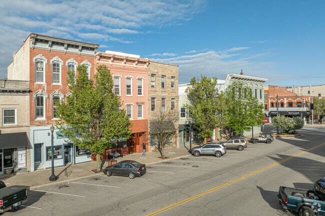 The historic downtown La Porte has many different boutiques and dining options.