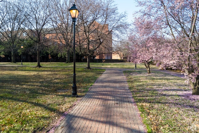 Take a stroll along the walking path at St. Mary's Park in Seton Hill and enjoy a nice day.