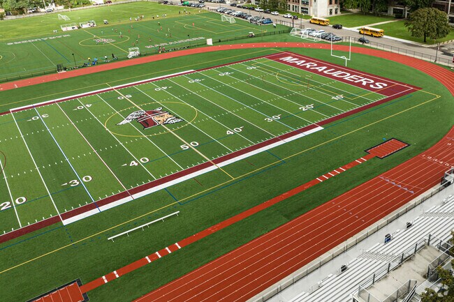 The Marauders battle here in this beautiful artificial field.