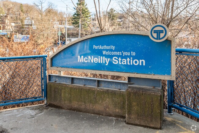 At McNeilly Station, PRT provides Baldwin Township with light rail service.
