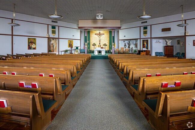 St Edward the Confessor Catholic Church serves the Harvard Estates area.