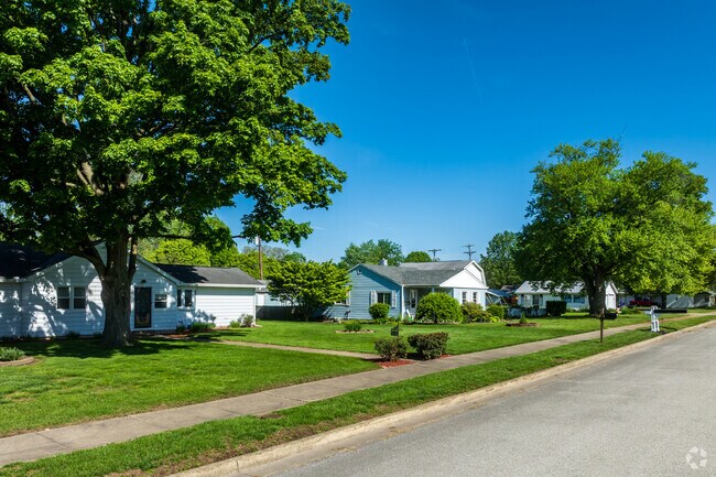 Sidewalks line most streets and mature trees dot the neighborhood in Sheridan Park.