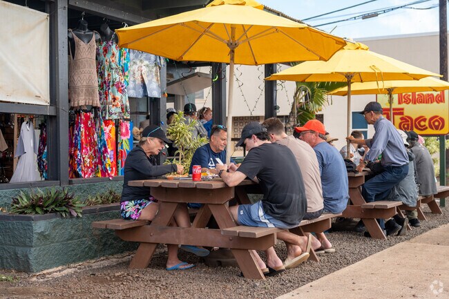 Waimea is home to many popular restaurants, such as Island Tacos.
