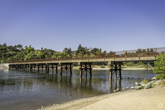 The Jim Jones Bridge in Sun River goes over the American River.