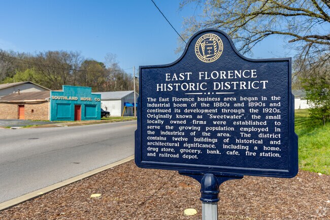 East Florence Historic District was originally known as Sweetwater in the 1880s.