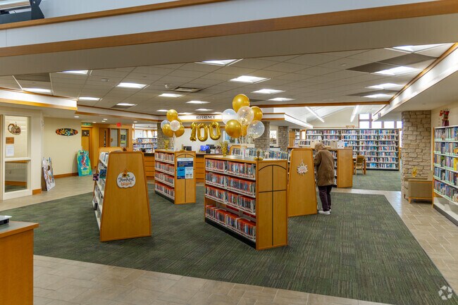 The Somonauk Public Library near Lake Holiday is a great place to grab a new book.