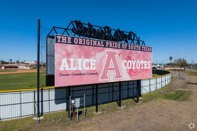 Alice High School is known for its award-winning marching band, the Alice Coyote Band.