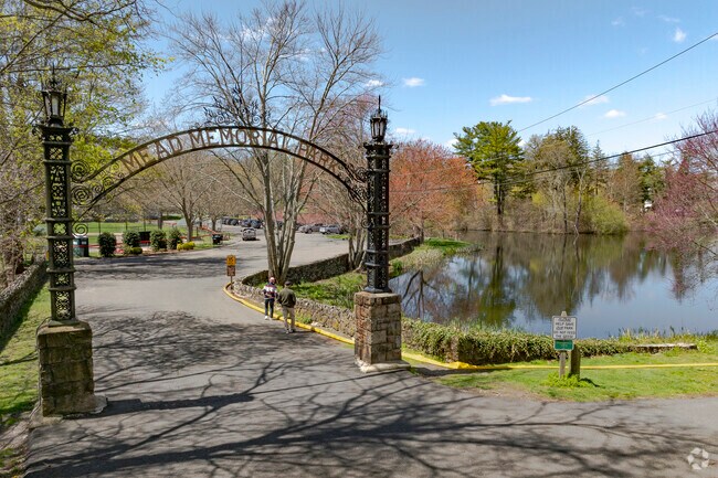Mead Park is located in downtown New Canaan.
