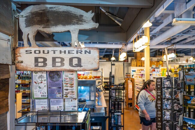 Love Shack apart of the Jekyll Market on Jekyll Island offers great southern BBQ.