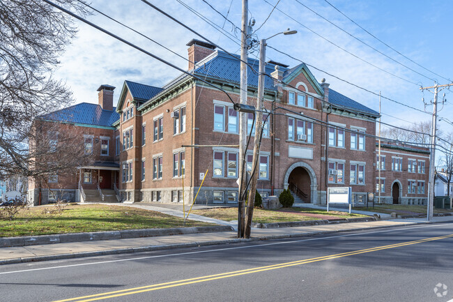 Huntington Elementary School in Brockton doubles as an alternative school for grades 5-12.