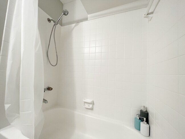 Indulge in a spa-like experience in this renovated bathroom