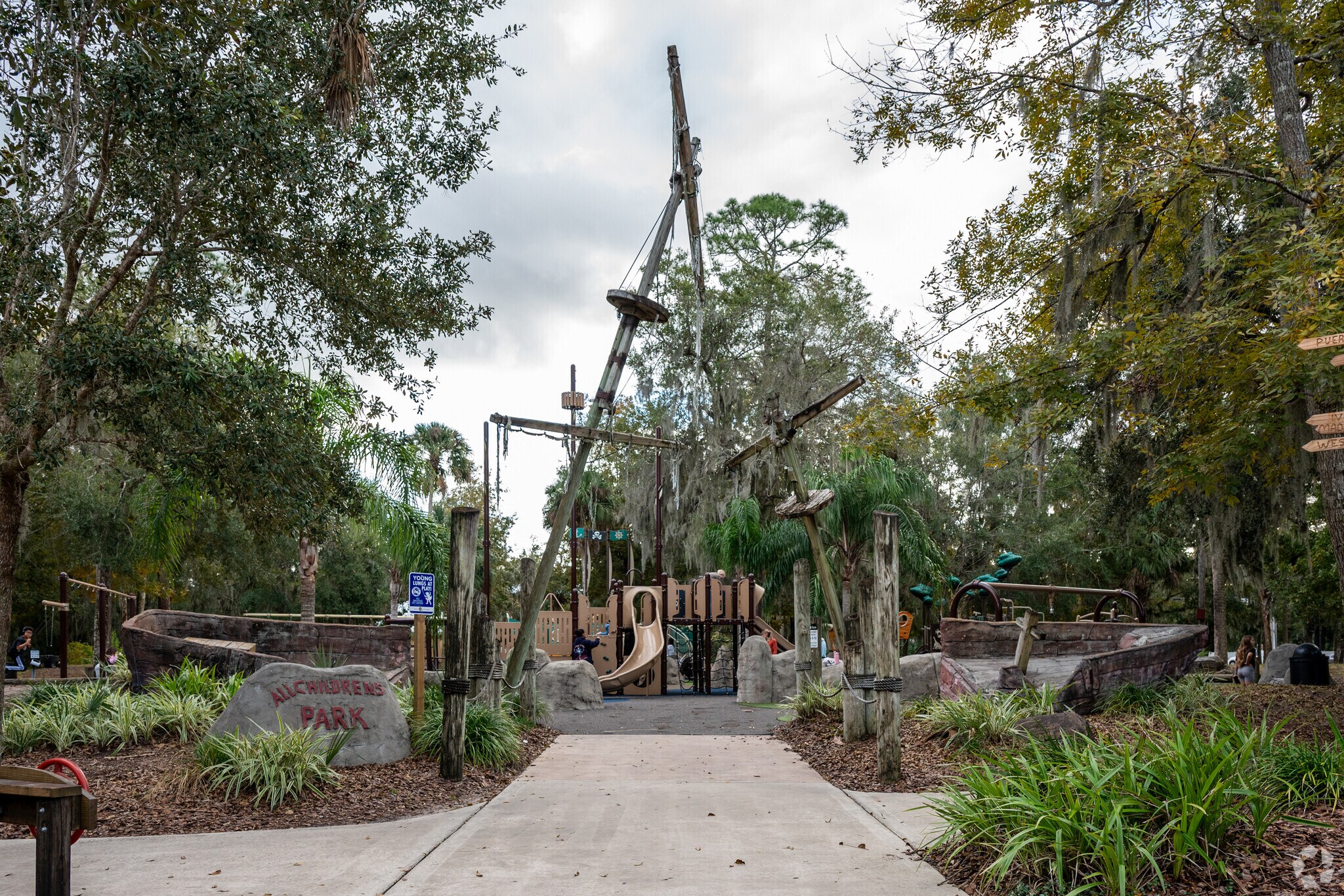 The pirate themed All Children's Park is a popular stop for Port Orange Families.