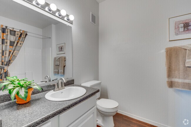 2BR, 2BA - 1058SF - Primary Bathroom