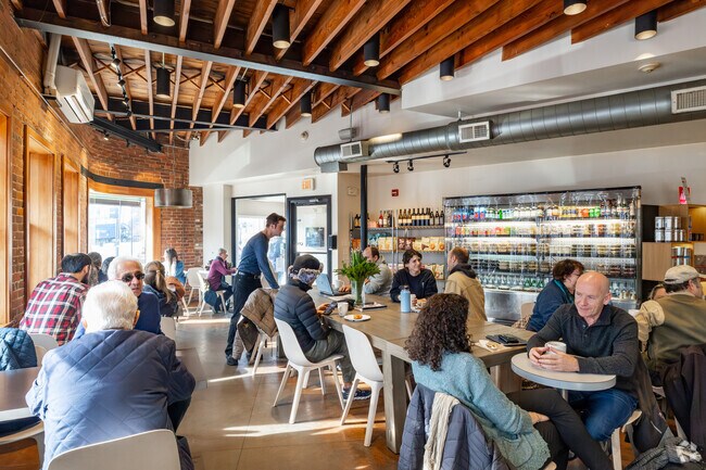 Enjoy the atmosphere at L'artisan Cafe and Bakery in Wayland Square.