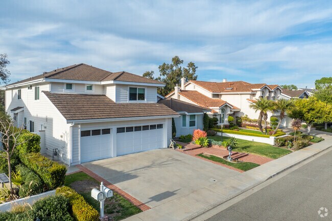 Traditional and Mediterranean homes are of several styles in the El Niguel Heights community.