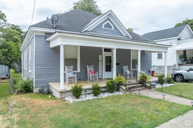 Renovated homes in East Macon Historic District blend historic charm with modern amenities.