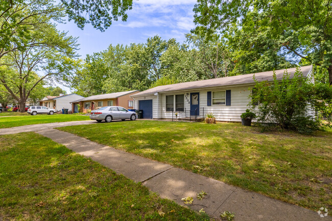 Park Hill has several ranch style home tucked into the in to the quiet streets.