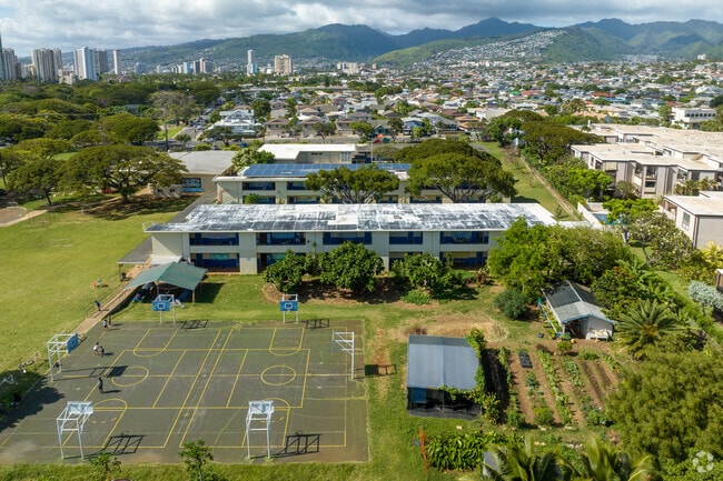 Waikiki Elementary School is located in the heart of Waikiki, Honolulu.