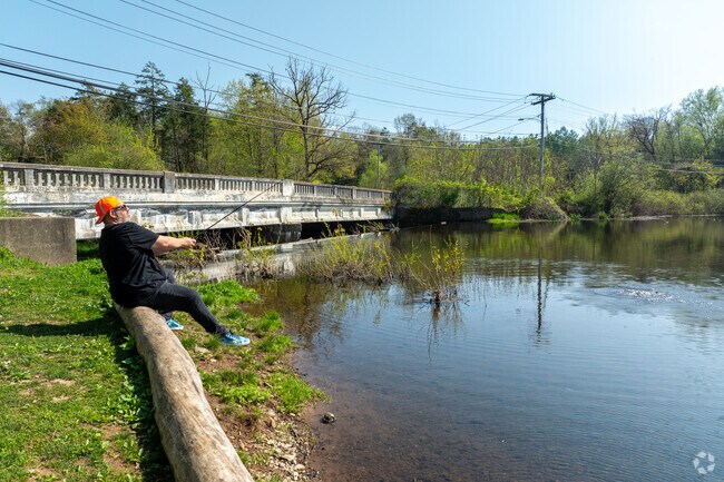 Take a break and cast a line at the foot of the Sleeping Giant State Park.