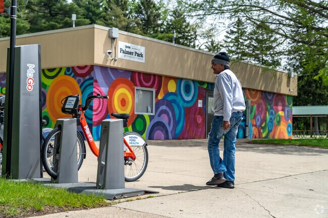 Palmer Park is an ideal place to go for a walk or for a bike ride.