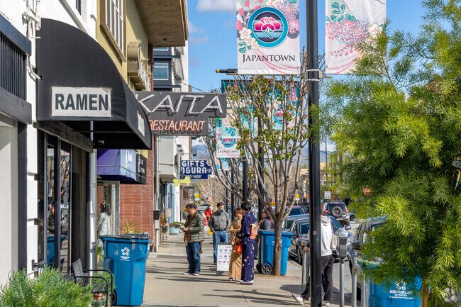 Japantown borders Hyde Park and is a hotspot for all sorts of Japanese cuisine.