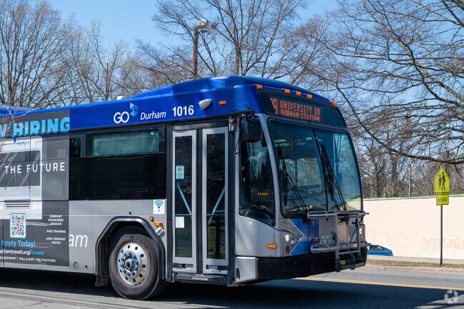 GoDurham has bus stops throughout South Point.