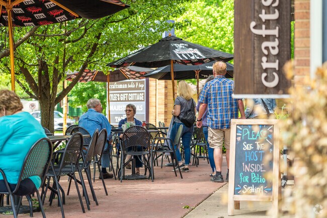 Highland residents grab a burger and beers from the local Craftsman Table & Tap in Middleton.