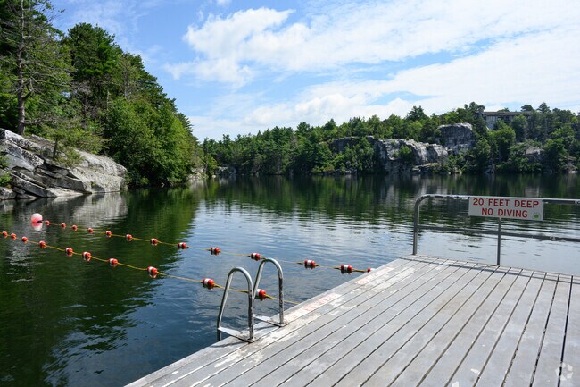 Many come to Minnewaska State Park Preserve in Kerhonkson, NY to swim in the lake.