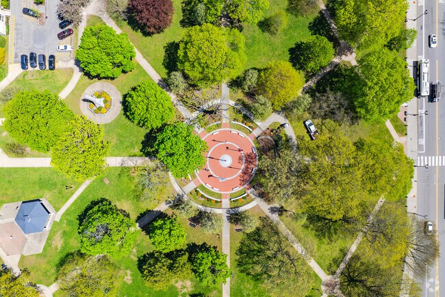 The Veteran Circle of Remembrance is a key part of what defines the Bleachery community creating a focal point of the neighborhood.