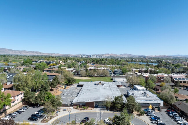 An aerial view of Anderson Elementary School facing North East.