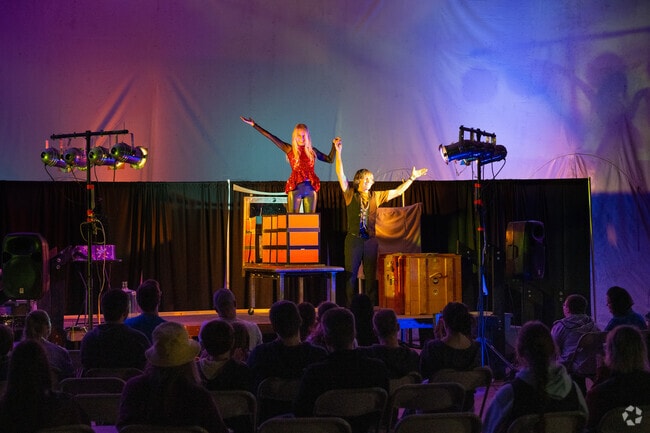 A magician amazes the crowd at Conner Prairies Headless Horseman Festival in New Britton.