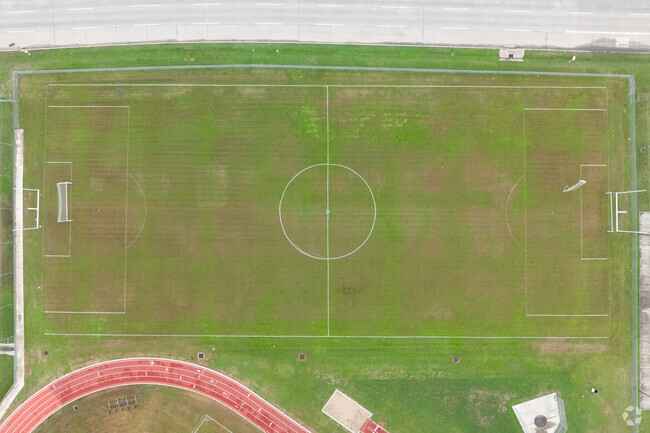 Experience the thrill of soccer matches at Arnold Middle School's sports field.
