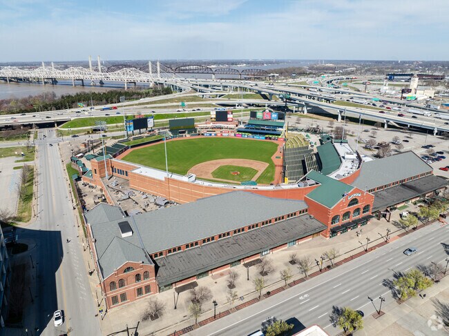 The Louisville Slugger Field is the go to destination for baseball in Louisville.