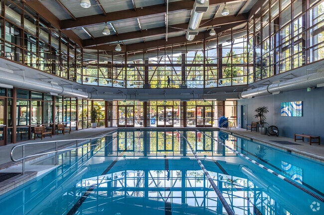 Blue Water Sports Club in Trilogy, minutes from The Retreat, features an indoor pool available to members.