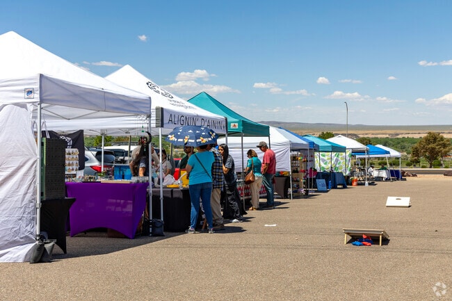 South Valley residents enjoy shopping for goods at the Isleta Farmers Market in Valley Farms.