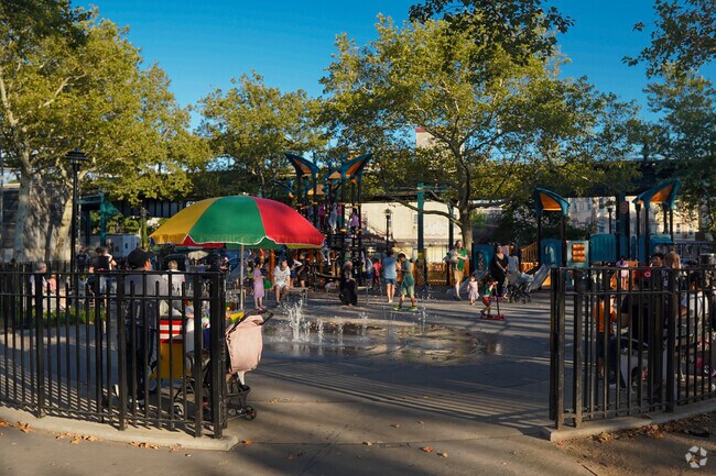 Rosemary's Playgound has  splash pads for children to stay cool during the summer.