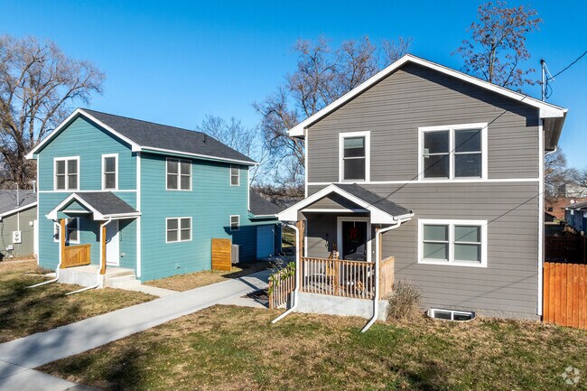 A small section of single-family homes can be found on the south end of East Village.