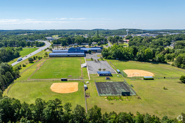Albemarle Middle School is often a hub of activity on the weekends.