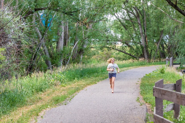 Frolic along the trails behind the Southwest Recreation Center in Marston.