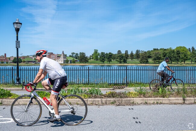 Lake Montebello is a great place to ride your bike in Mayfield.